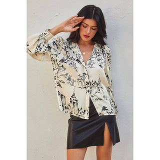 On A Cloud Bishop Sleeve Shirt: ROUEN / L