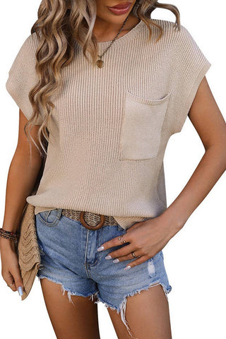 Tan Pocket Sweater