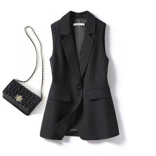Sleeveless Black Blazer