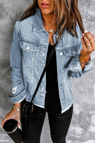Distressed Denim Jacket