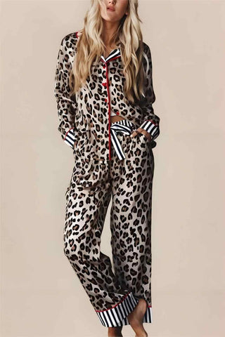 Leopard Print PJ Set