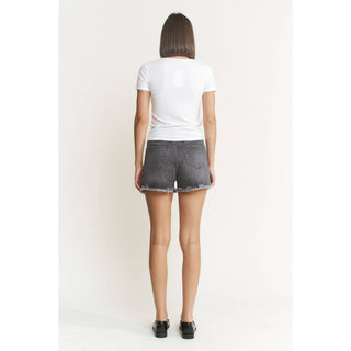 Vintage Black Distressed Shorts