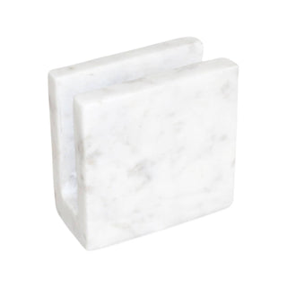 White Marble Napkin/Card Holder: Marble / White