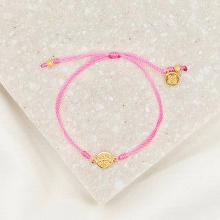 Breathe Blessing Bracelet : Black / Gold Plated