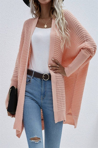 Oversized Open Front Casual Cardigan