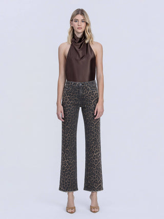 Leopard Slim Leg Jeans