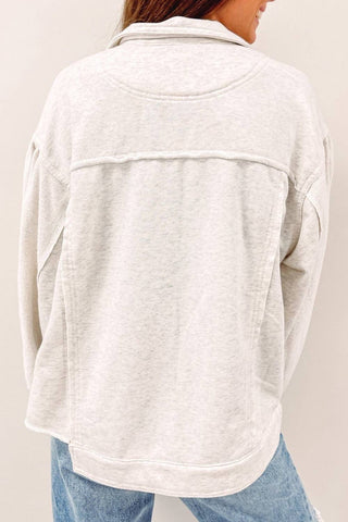 Light Grey Snap Jacket