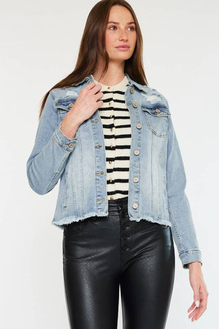 Distressed Denim Jacket