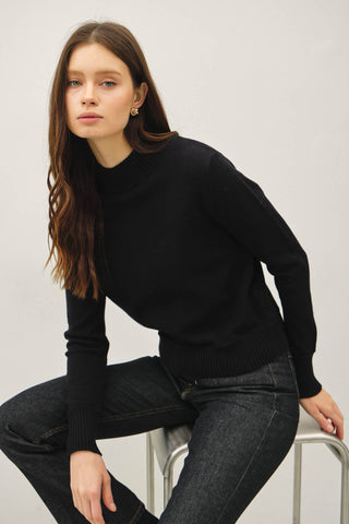Black Mockneck Sweater