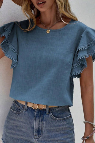Double Layer Sleeve Blouse