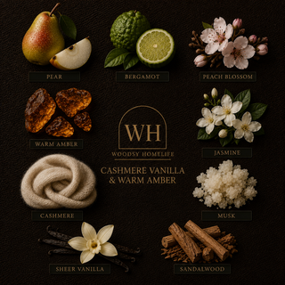 Cashmere Vanilla & Warm Amber Luxury Reed Diffuser