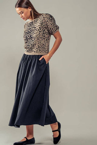 Leopard Knit Sweater