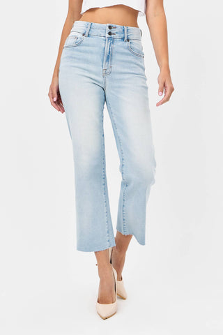 Hidden Wide Leg Crop Jeans