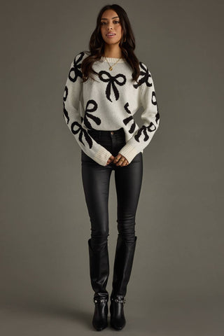 Cream Bow Sweater