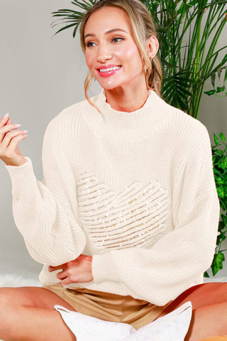 Hearted Knit Sweater