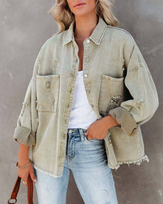 Sage Denim Jacket