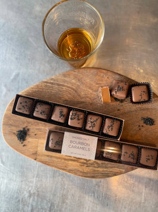Milk Chocolate Smoked Salt Bourbon Caramels