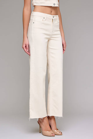 Ivory Crop Jeans
