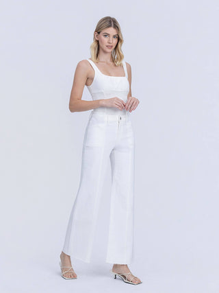 White Vervet Jeans