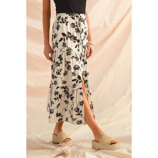 Floral Print Boho Skirt