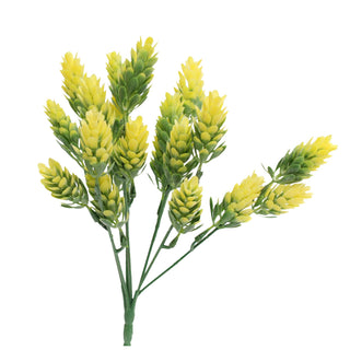 10" Artificial Frosted sedum hops: Frosted White