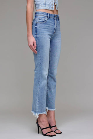 Frayed Hem Crop Flare