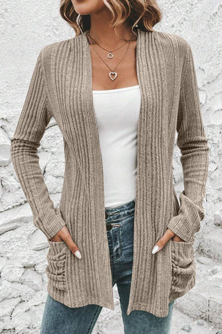 Taupe Knit Cardigan