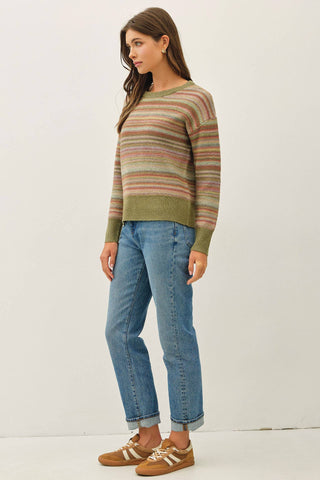 Multi Color Strip Sweater