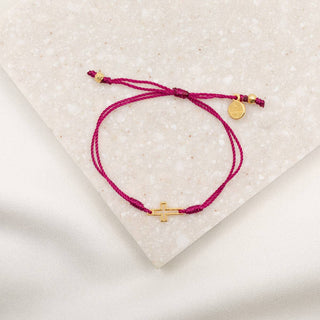 Filled By Faith Bracelet : Mint / Gold Plated