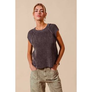 Raglan Stonewash Sweater