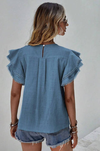 Double Layer Sleeve Blouse
