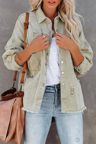 Sage Denim Jacket