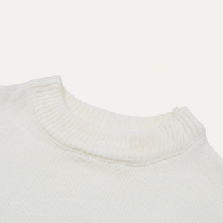 Casual and Basic Black Striped Round Neck Knit Top: Black Multi / M