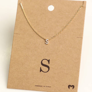 Mini Initial S Necklace
