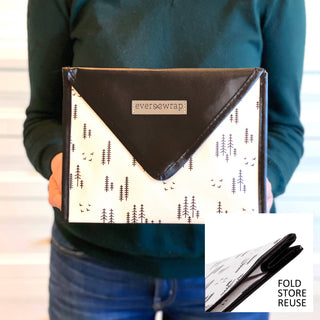 Small Black And White Reusable Gift Bag