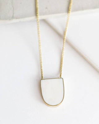 Inset Archway Pendant Necklace