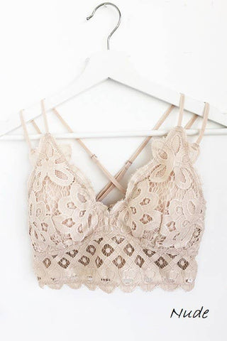 Scalloped Lace Cami Bralette