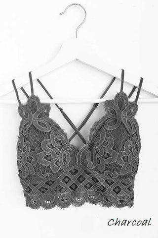 Scalloped Lace Cami Bralette
