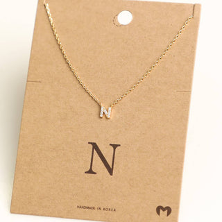 Mini Initial N Necklace