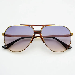 Logan Gold Blue Sunglasses