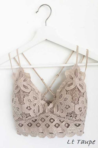 Scalloped Lace Cami Bralette
