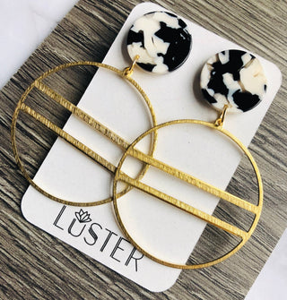 Between the Lines Lightweight Statement Earrings