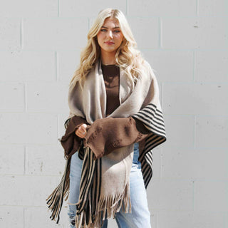 Stevie Striped Cape